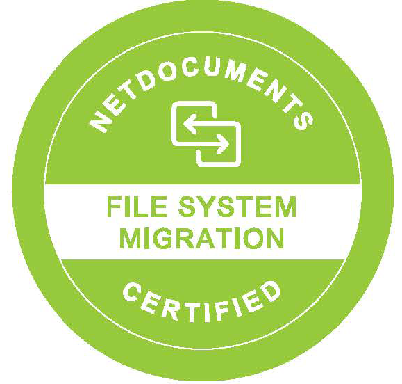 NetDocuments File System Migration Certified