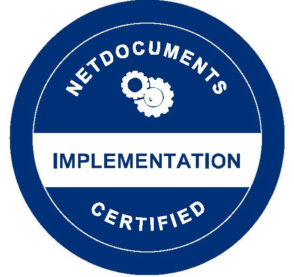 NetDocuments Implementation Certified
