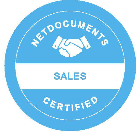 NetDocuments Sales Certified